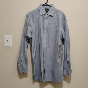 Jo's A Bank Men's Blue Blue Egyptian Cotton Dress Size 16